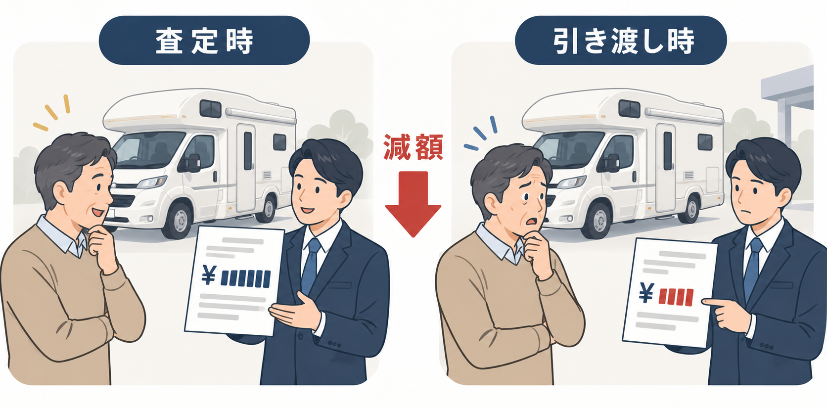 二重査定のイメージ