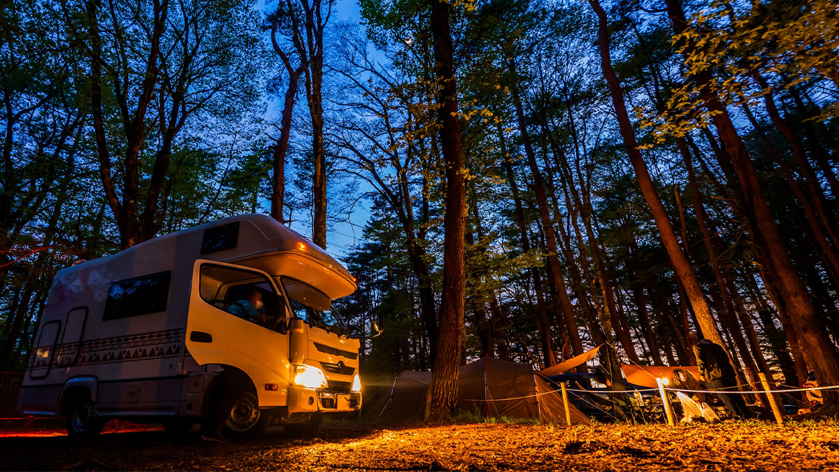 キャンピングカーで災害対策